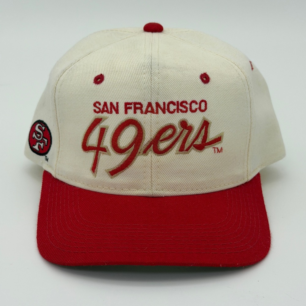 Vintage Sports Specialties San Francisco 49ers Snapback Hat Script Two Tone NFL